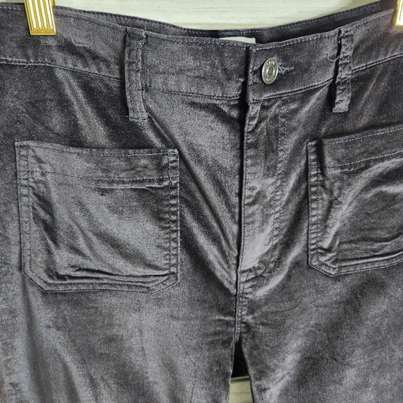 J crew black velvet Billie Demi Boot Crop pants size 29/8 - Picture 8 of 8